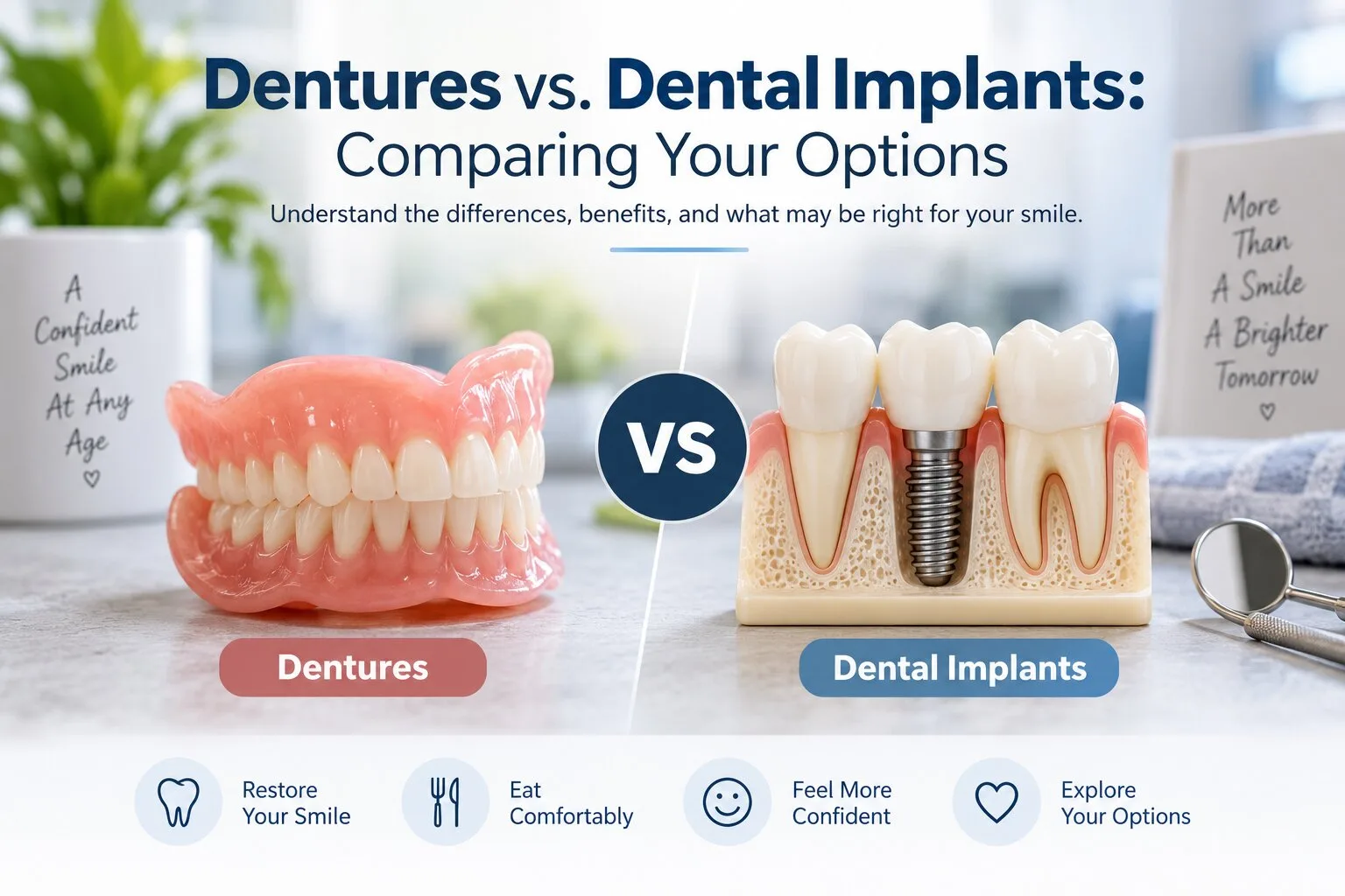 Dentures vs. Dental Implants: Comparing Your Options in Falls Church