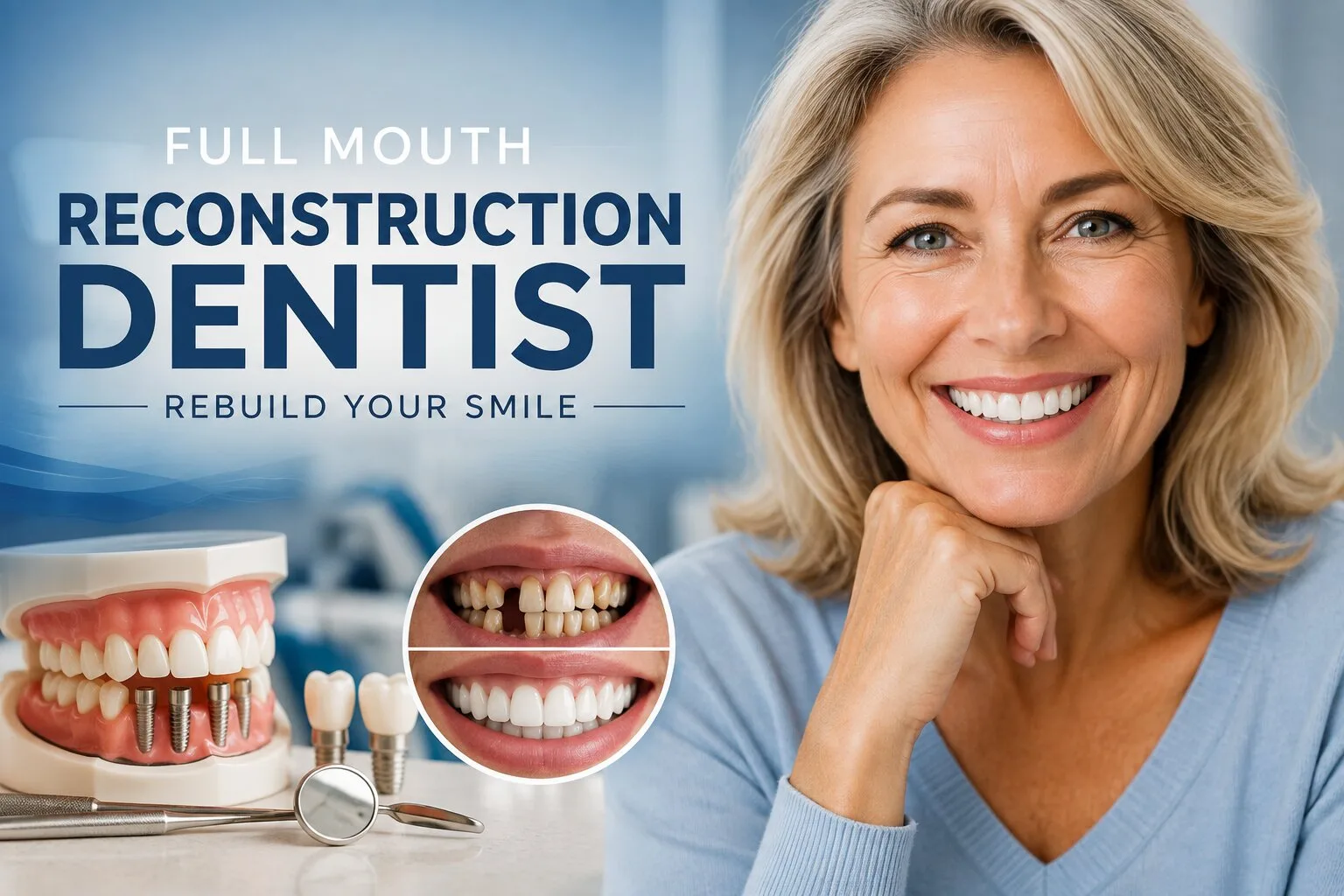 Full Mouth Reconstruction Dentist: Rebuild Your Smile