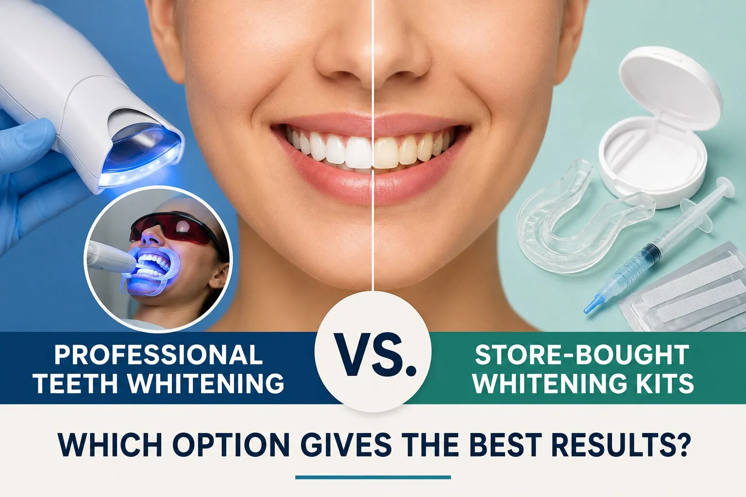 Professional Teeth Whitening vs. Store-Bought Kits: Which Wins?