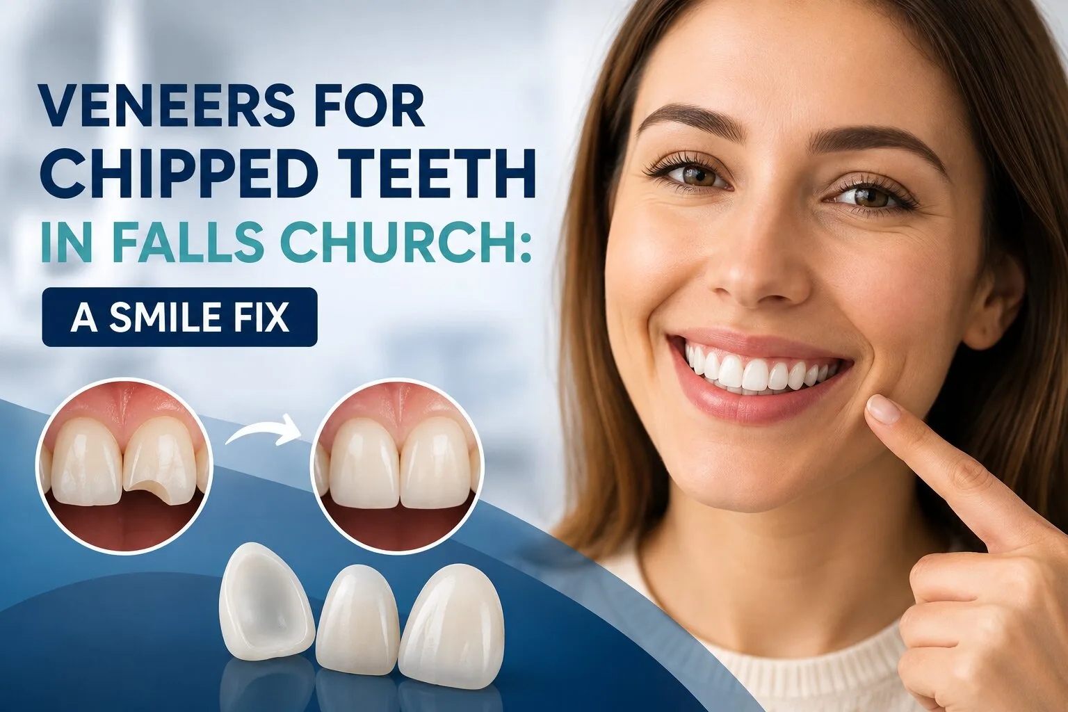 Veneers for Chipped Teeth in Falls Church: A Smile Fix