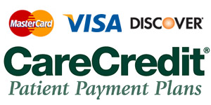 Payment Options - VISA, MasterCard, Discover, CareCredit